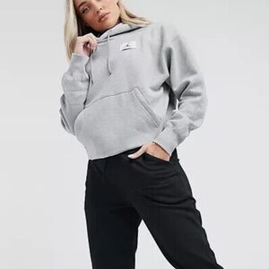 Jordan Flight Fleece Pullover Hoodie in Grey